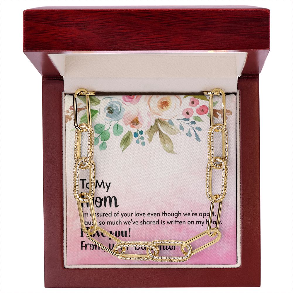 Mom - I'm assured of your love 2 Linked Necklace