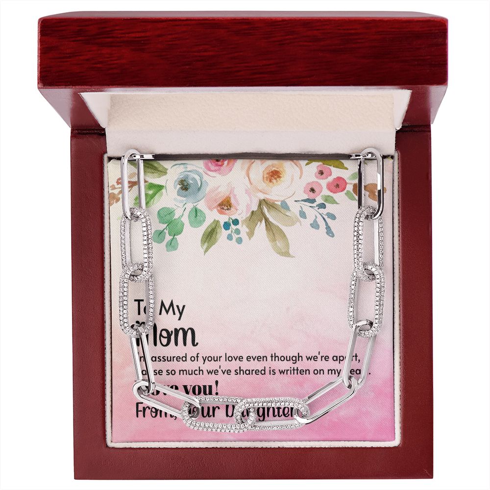 Mom - I'm assured of your love 2 Linked Necklace