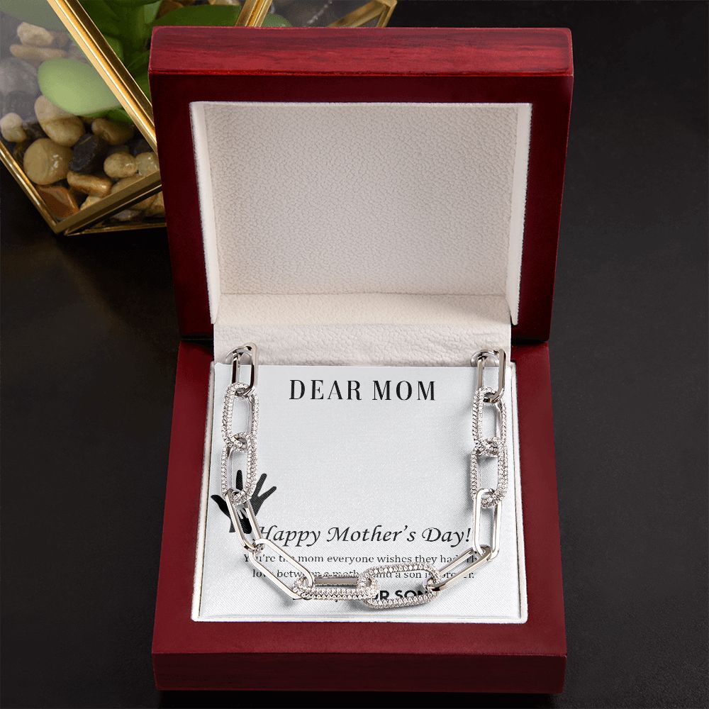 Dear Mom,  Happy Mother’s Day! You’re the mom Linked Necklace