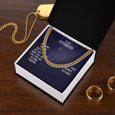 To My Husband- OUR HOME Cuban Link Chain