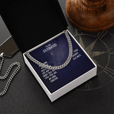 To My Husband- OUR HOME Cuban Link Chain