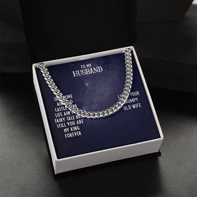 To My Husband- OUR HOME Cuban Link Chain