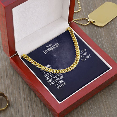To My Husband- OUR HOME Cuban Link Chain