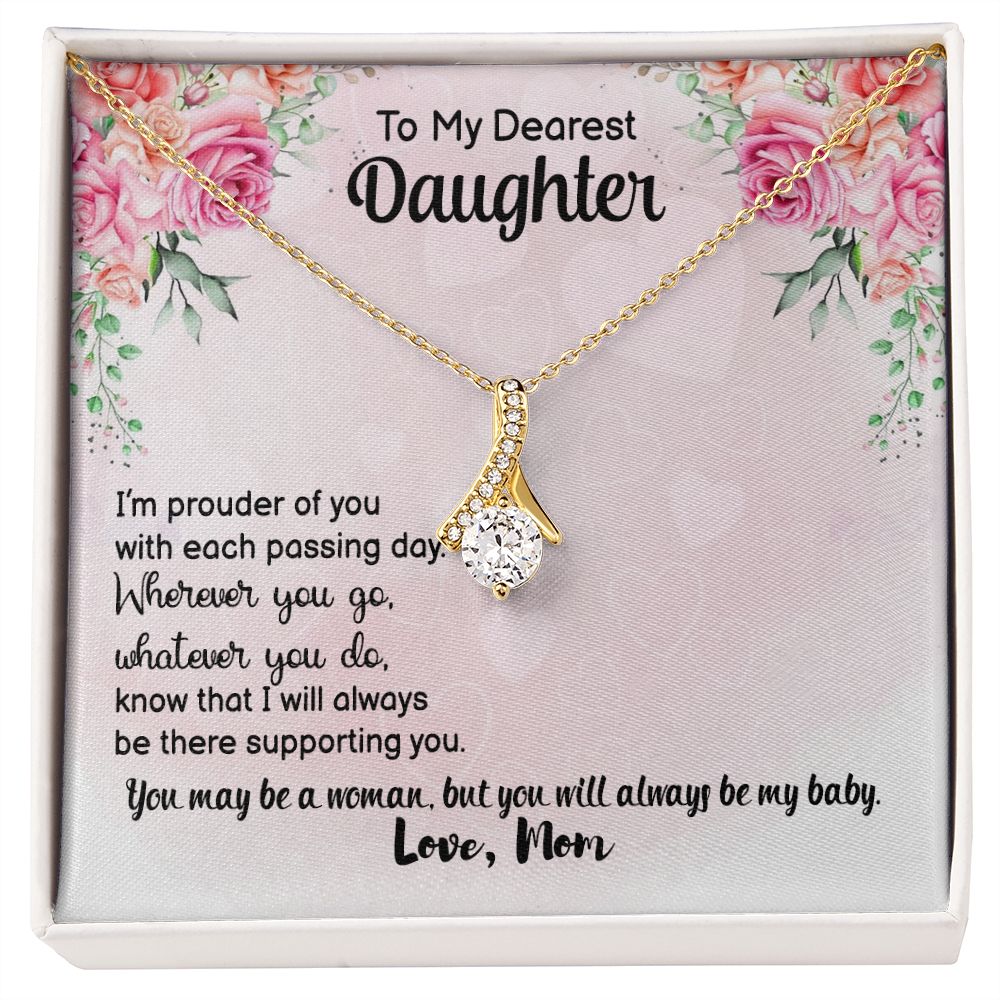 To My Dearest daughter Alluring Beauty Necklace