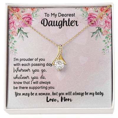 To My Dearest daughter Alluring Beauty Necklace