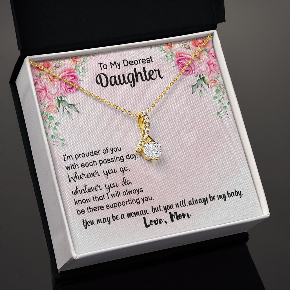 To My Dearest daughter Alluring Beauty Necklace