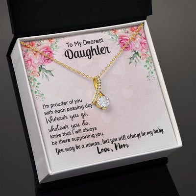 To My Dearest daughter Alluring Beauty Necklace