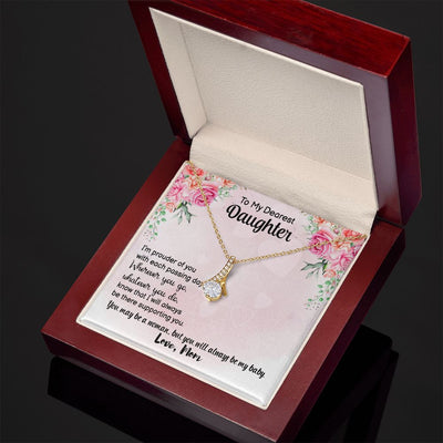 To My Dearest daughter Alluring Beauty Necklace