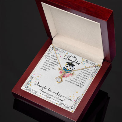 To My Daughter - I Wish You The Strength Alluring Beauty Necklace