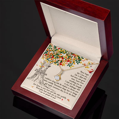 To My Daughter - Never Forget That I Love You Alluring Beauty Necklace