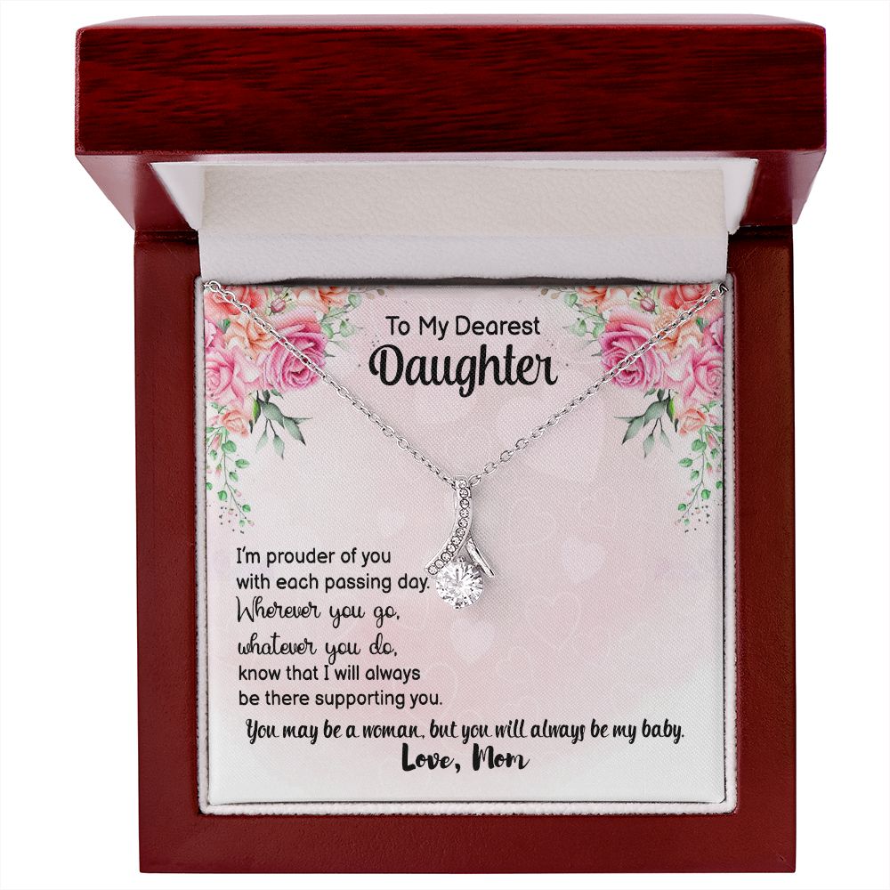 To My Dearest daughter Alluring Beauty Necklace