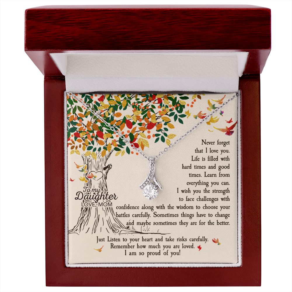 To My Daughter - Never Forget That I Love You Alluring Beauty Necklace