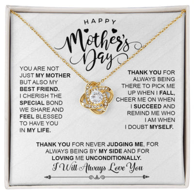 I Will Always Love You Mom -  Love Knot Necklace