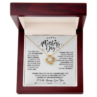 I Will Always Love You Mom -  Love Knot Necklace