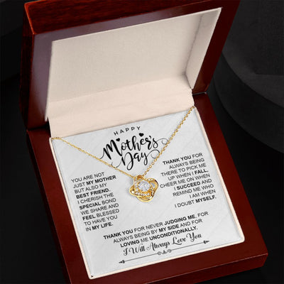 I Will Always Love You Mom -  Love Knot Necklace