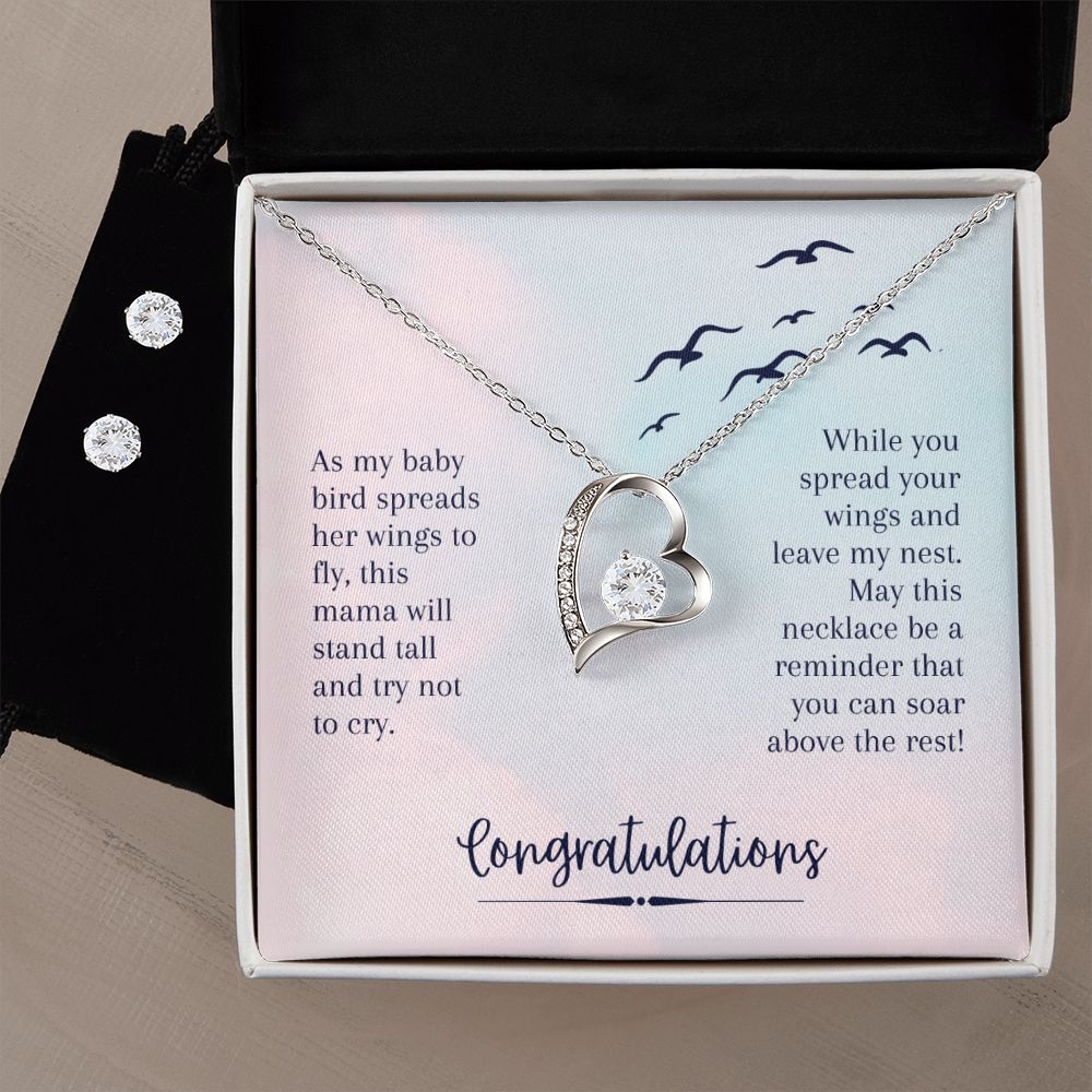 Congratulations My Daughter - Soar Above the rest Forever Love Necklace