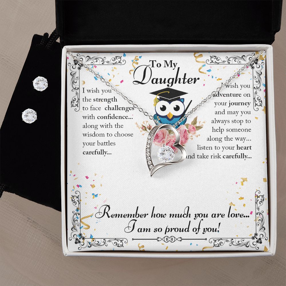 To My Daughter - I wish you the strength - Forever Love Necklace