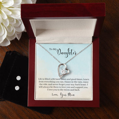 To My Daughter - Learn From Everything Forever Love Necklace