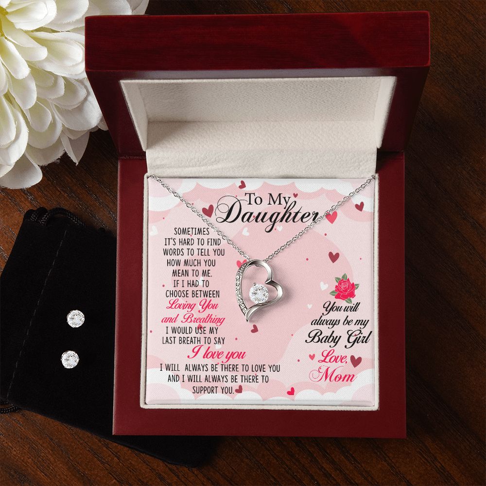 To my Daughter - You will always be my baby -  Forever Love Necklace