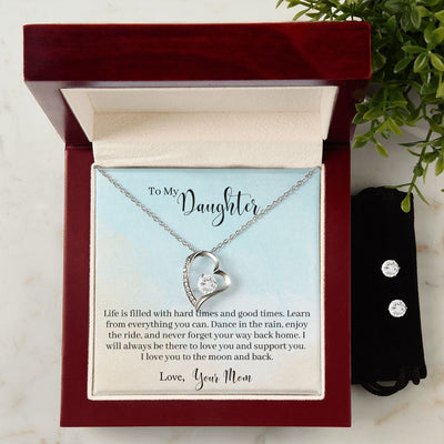 To My Daughter - Learn From Everything Forever Love Necklace