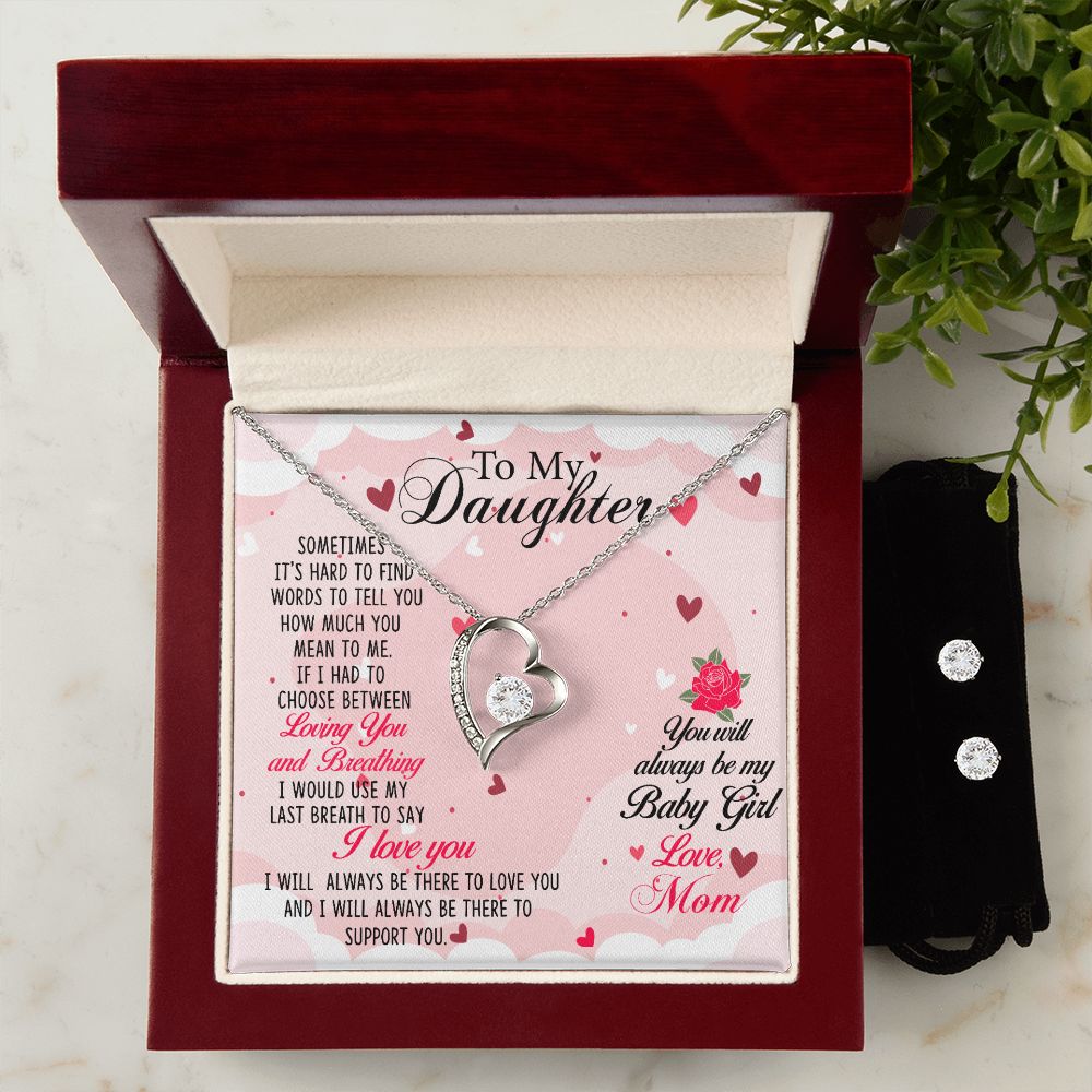 To my Daughter - You will always be my baby -  Forever Love Necklace